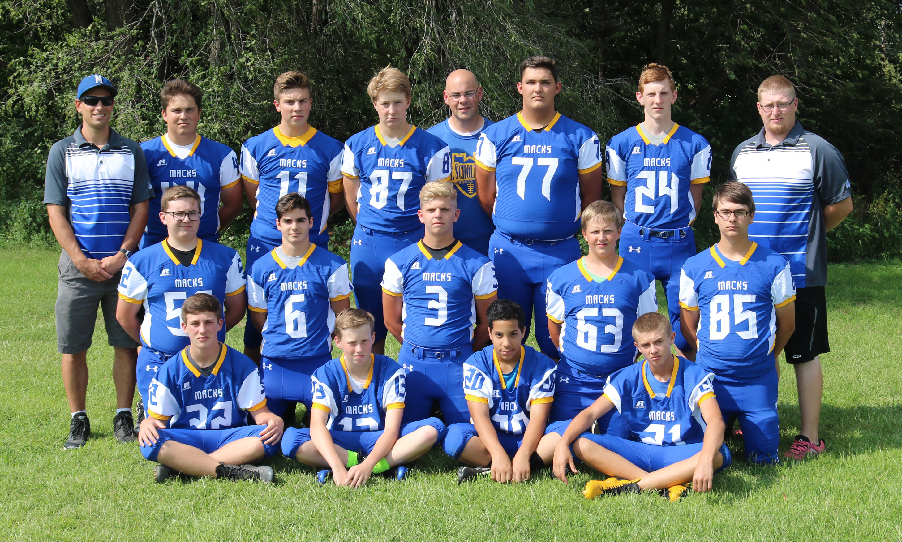 McDonell Football Team 2018