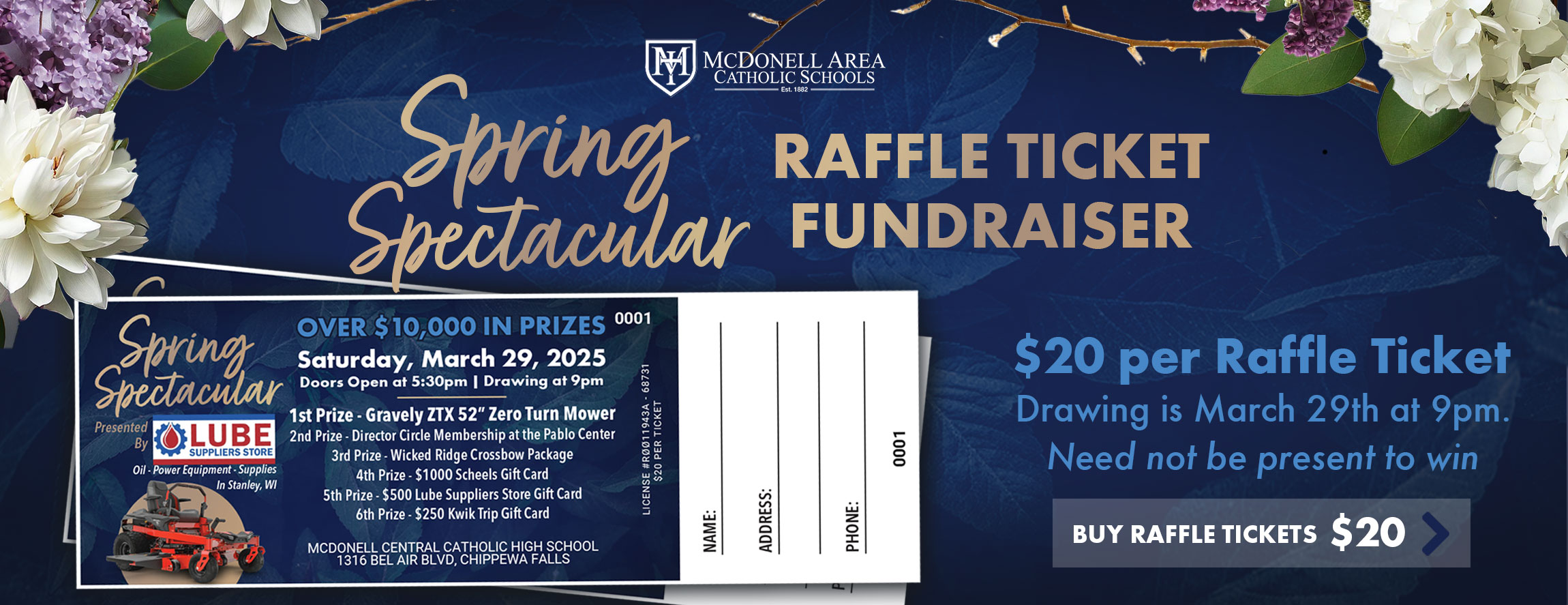 Spring Spectacular Raffle Tickets 2025